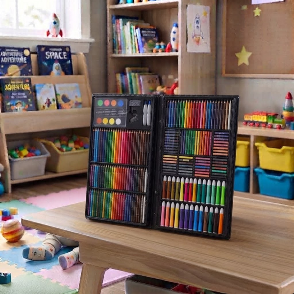 208 PCS Art Set for Kids | Complete Drawing & Painting Kit