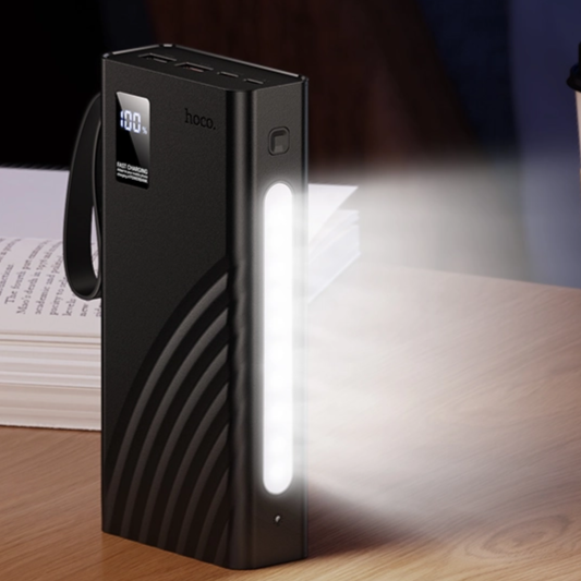 20K PD20W 22.5W Power Bank with 4 Built-in Cables with light function-Hoco J155
