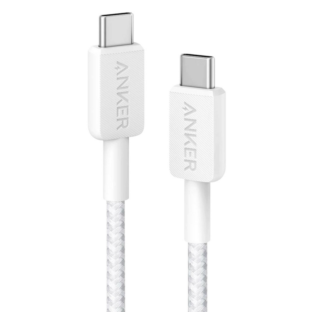 Anker 322 USB-C to USB-C cable 10ft 60W White Qatar
