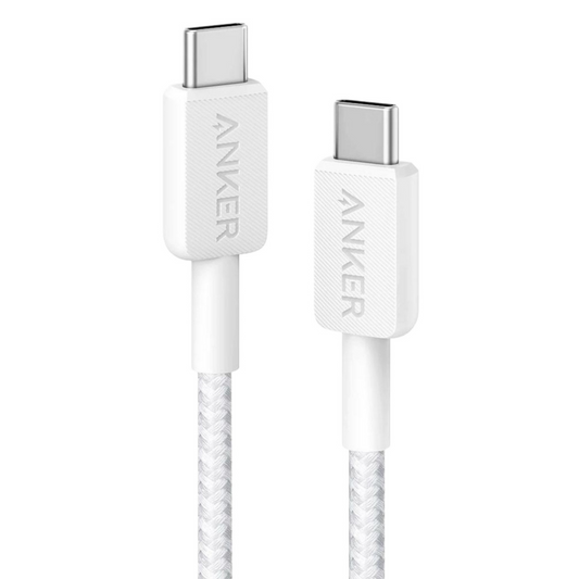 Anker 322 USB-C to USB-C cable 10ft 60W White Qatar
