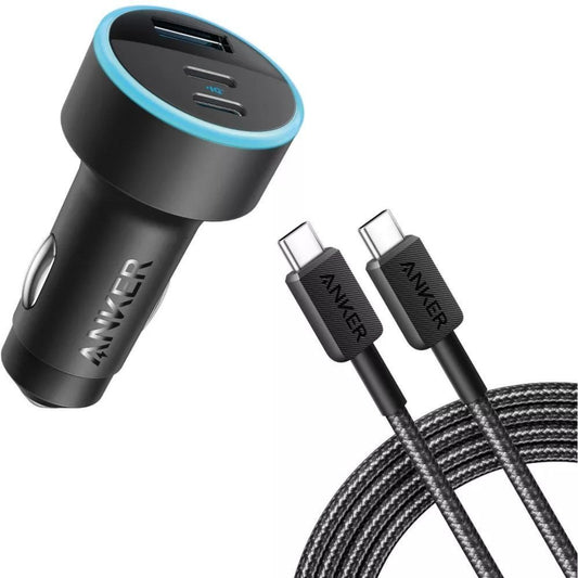 Anker 67W car charger Qatar B2736H11 black front view