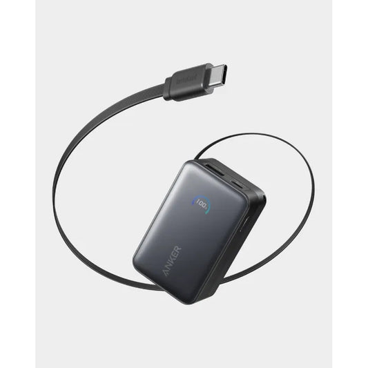 Anker 10000mAh power bank Qatar A1638H11 black front view