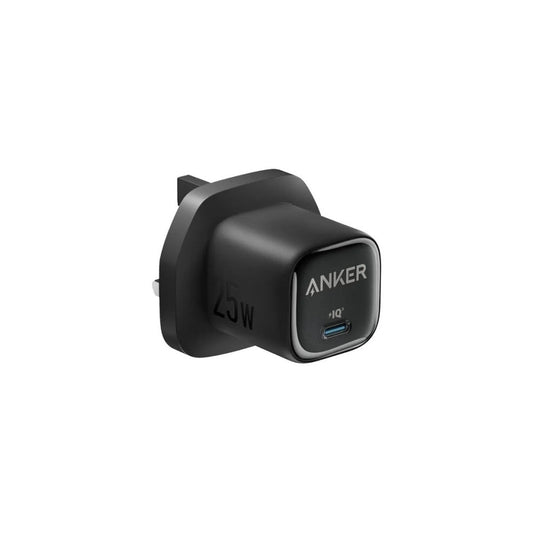 Anker 25W charger Qatar A2656K11 black front view