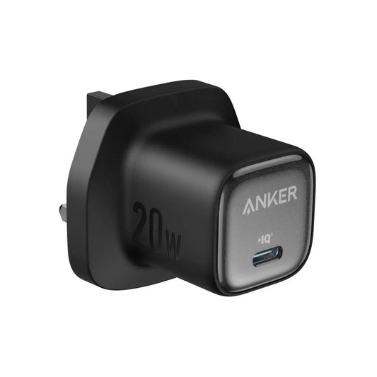Anker 20W charger Qatar A2699K11 black front view