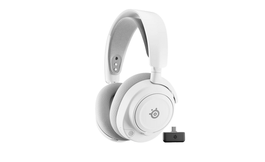 White SteelSeries Arctis Nova 7 Gen 2 gaming headset with microphone Qatar