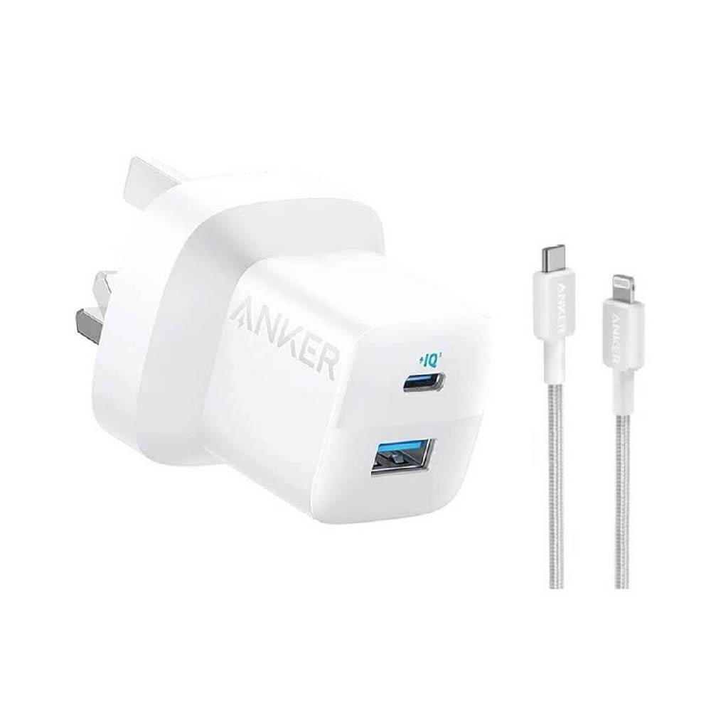 Anker 33W charger Qatar B2331K21 white front view