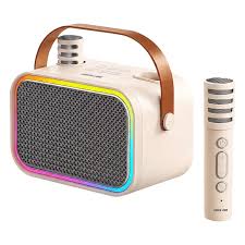 Green Lion Pico Kids Karaoke Speaker Qatar beige with dual microphones
