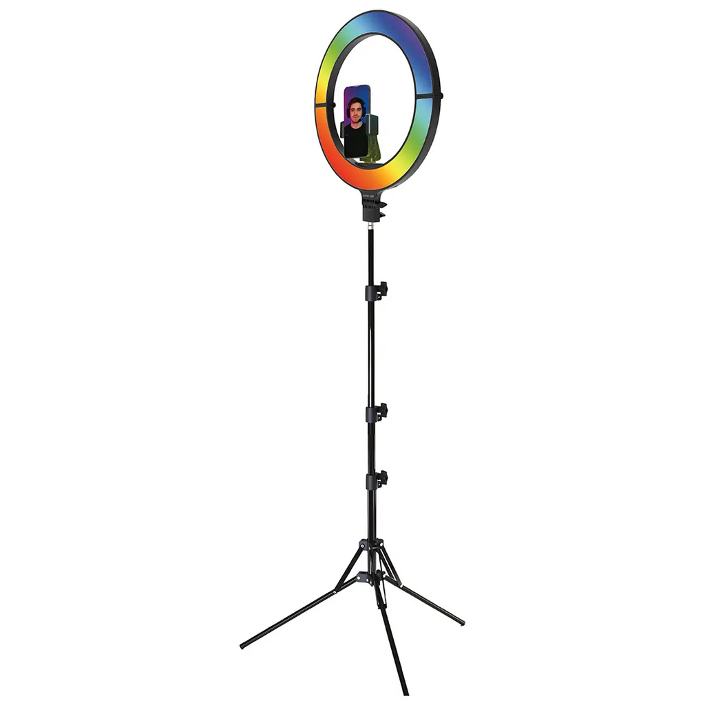 Green Lion 18-inch LED ring light Qatar with adjustable tripod and phone holder