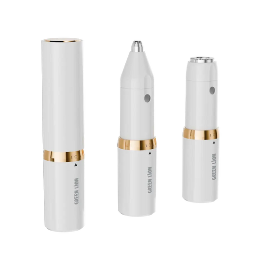 Green Lion 2-in-1 lady shaver Qatar in white with dual grooming heads