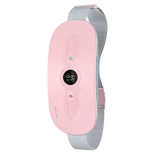 Green Lion Bloom Heat menstrual heating pad Qatar in pink front view