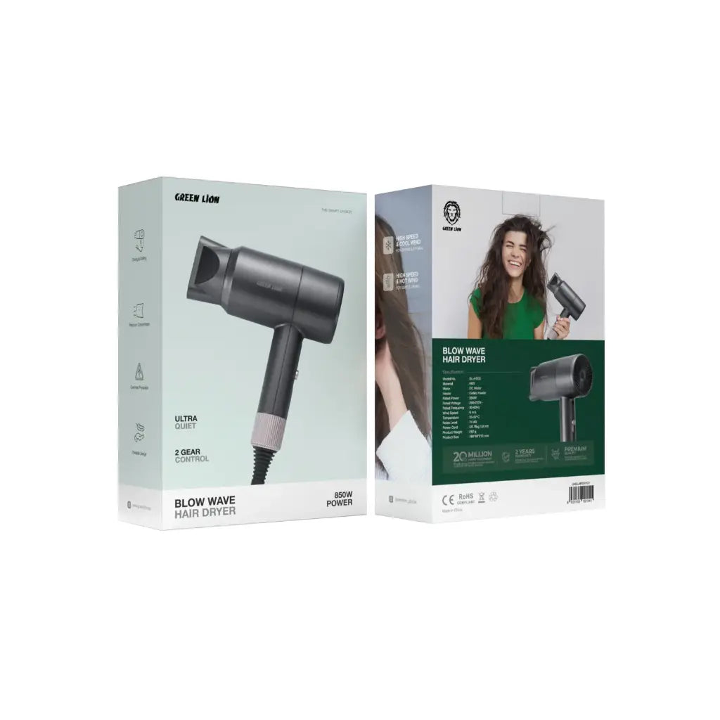 Green Lion Blow Wave Hair Dryer Qatar showing the precision concentrator nozzle