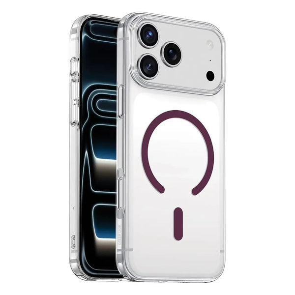 Green Lion Coral Delgado MagSafe Case for iPhone 18 Pro Max & 17 Pro Max - Burgundy