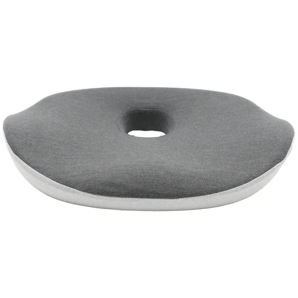 Green Lion Ergoflex Comfort Seat Cushion Qatar in grey with contoured memory foam design
