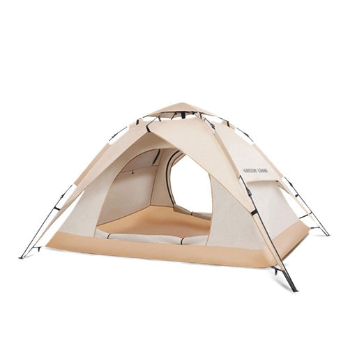 Green Lion GT-4 camping tent for 3–4 people in Qatar, beige front view