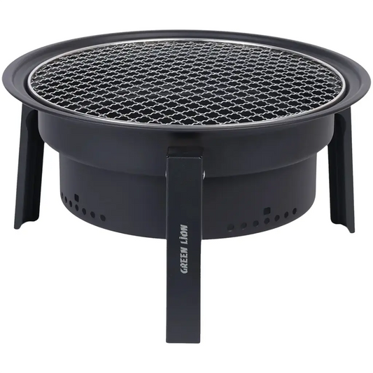Green Lion Grill Sphere foldable BBQ grill Qatar in black with compact portable design