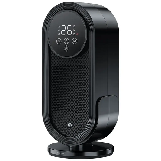 Green Lion Heater Lite 1500W fan heater Qatar black GHT1500 front view