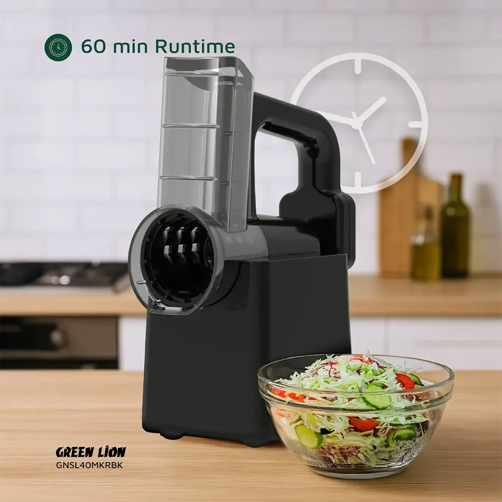 Green Lion rechargeable salad maker Qatar with USB Type-C charging and 2000mAh battery