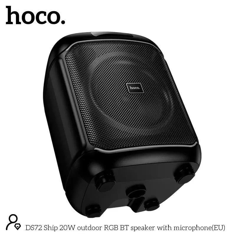 portable speaker with mic Qatar HOCO DS72 karaoke use