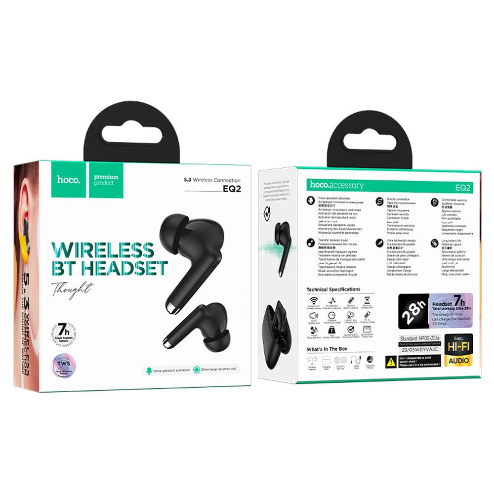 buy HOCO EQ2 earbuds Qatar front view