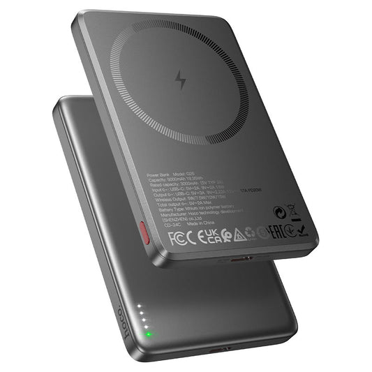 Hoco Q26 Joy PD20W Wireless Charging Grey Power Bank 5000mAh