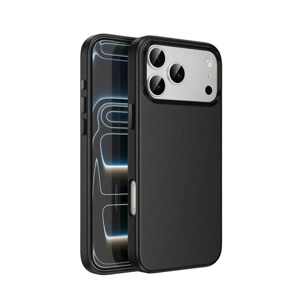 iPhone 17 Pro Max Phone Case HOCO DG29 Leather – Black