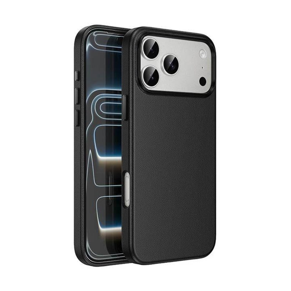 HOCO DG29 iPhone 17 Pro leather phone case Black Qatar