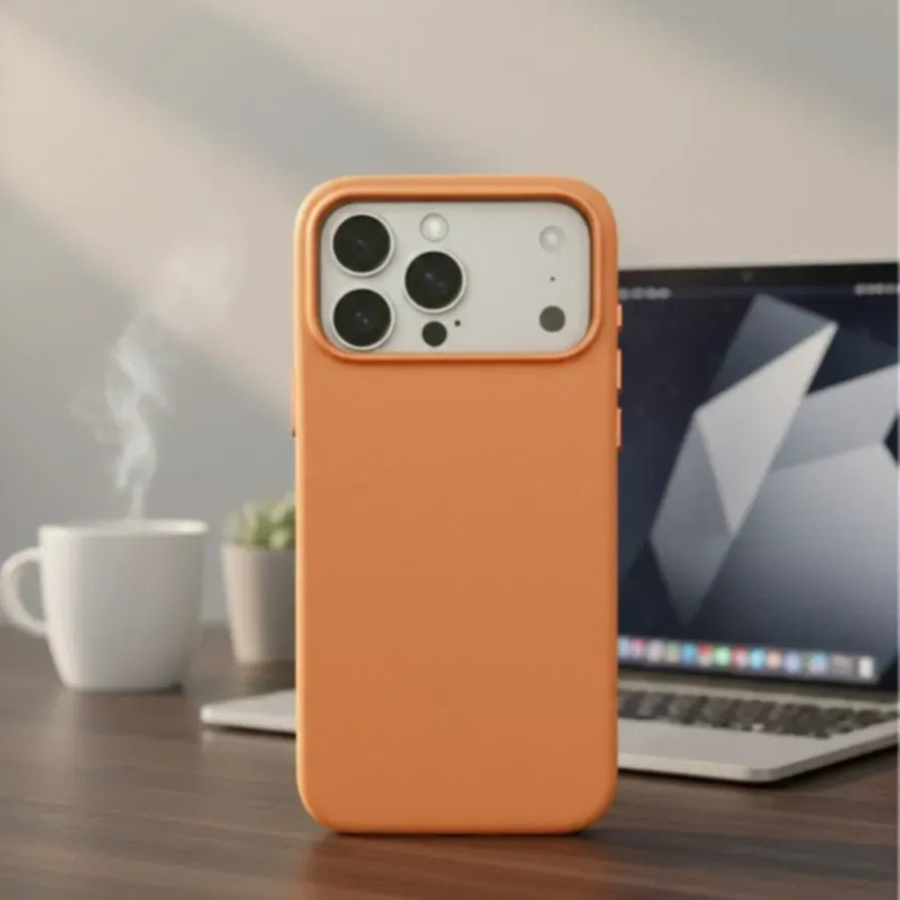 HOCO DG29 iPhone 17 Pro leather protective case Orange Qatar