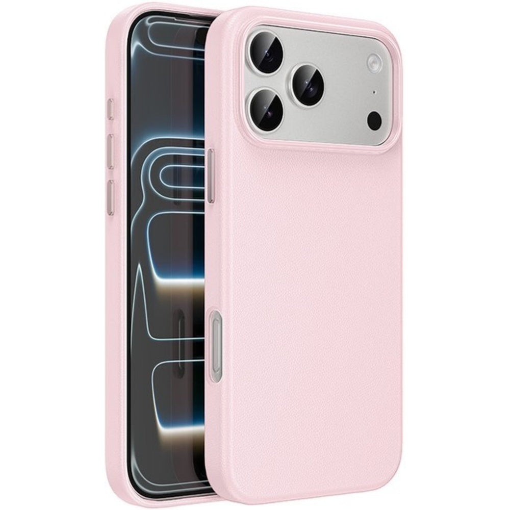 HOCO DG29 iPhone 17 Pro leather protective case Pink Qatar