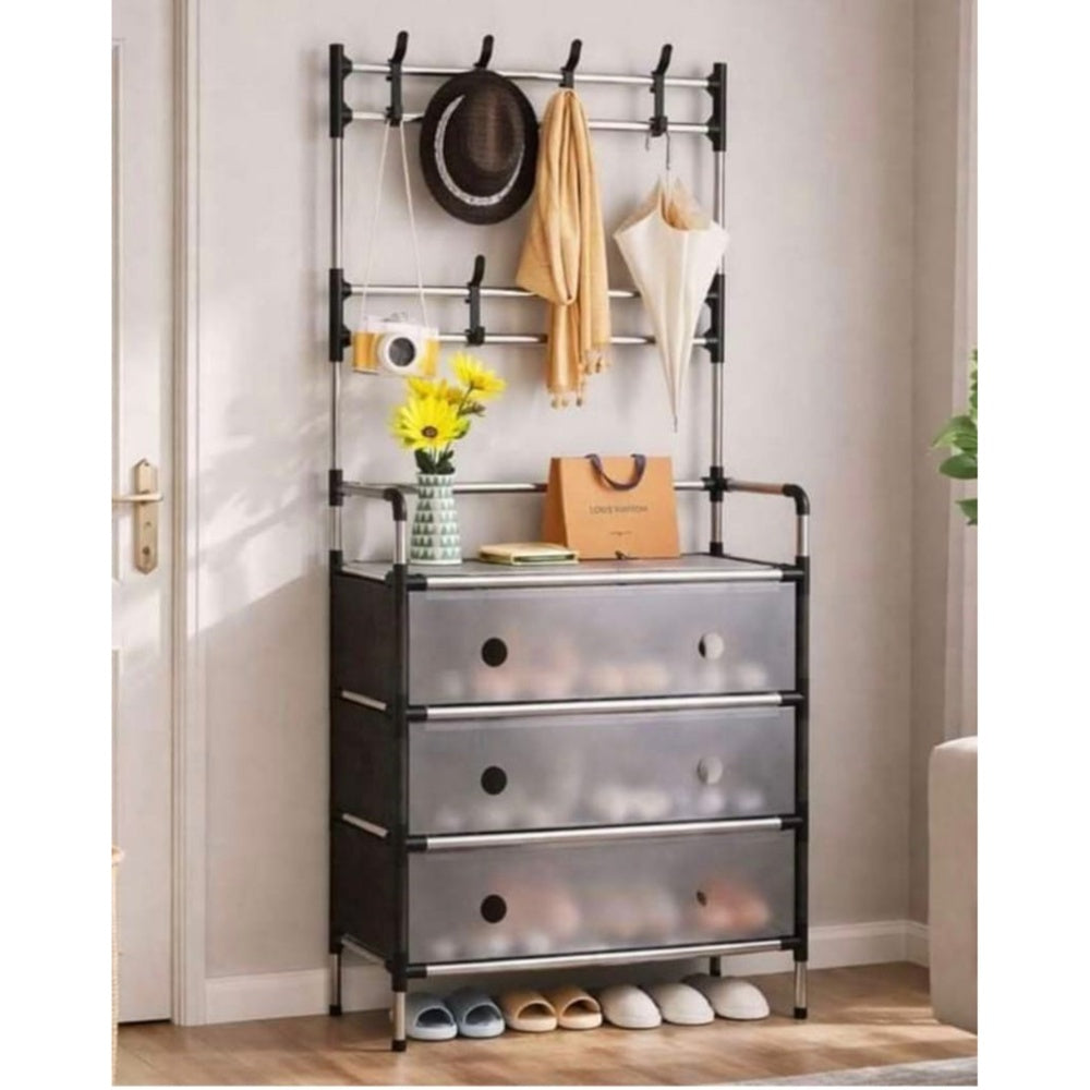 MultiFunctional shoe rack Qatar BXMJ6204 black white