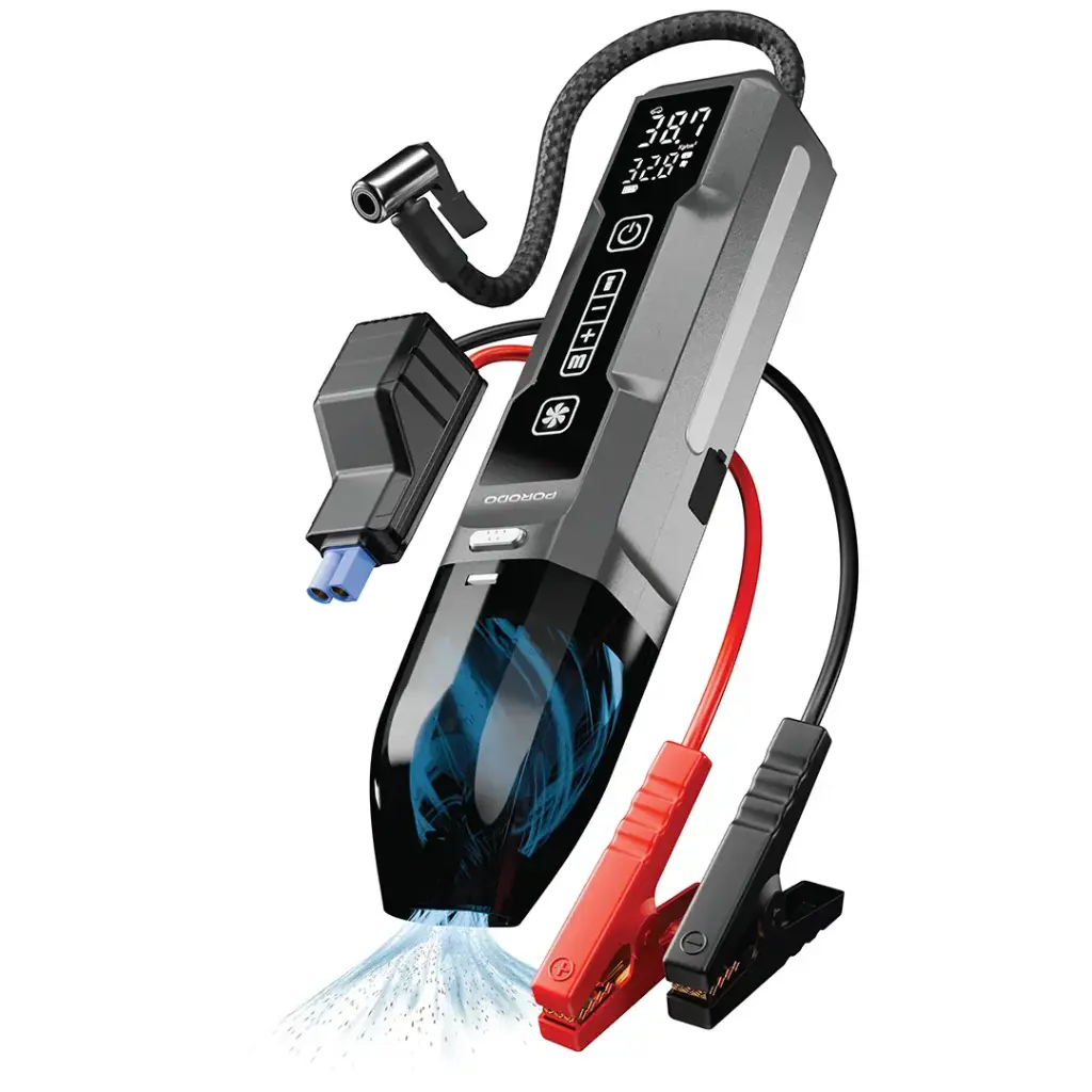 buy jump starter Qatar Porodo Ignatov jump starter front view