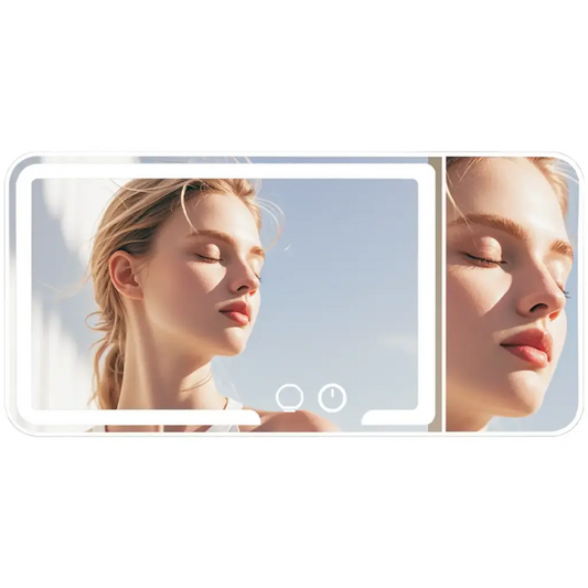 Porodo ShineVibe LED car makeup mirror PDLFSTNZ330 Qatar