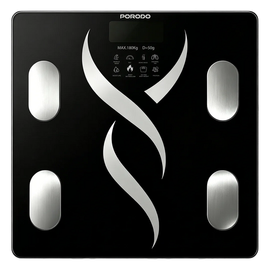 Porodo Smart Bluetooth Body Fat Scale PDLFSTSBSBK black Qatar