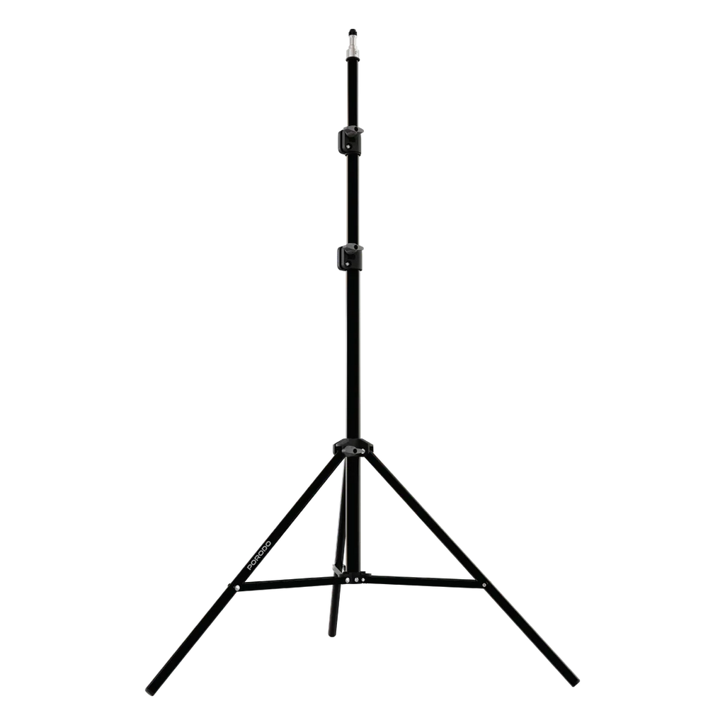 Porodo portable expandable tripod stand Qatar in black extending to 210 cm