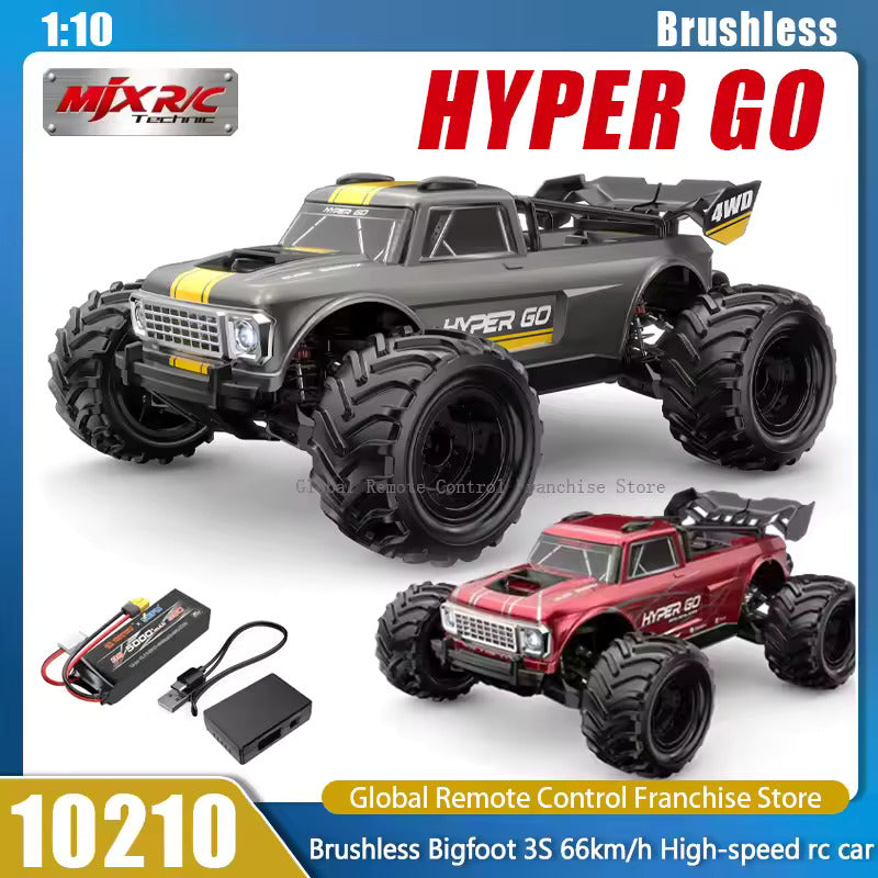 RC Car MJX Hyper Go 10210 1/10 Brushless 4WD High Speed