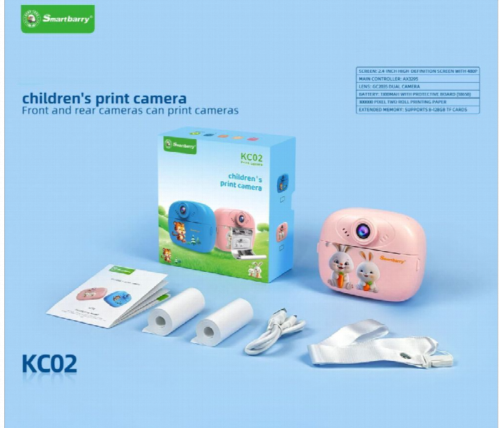 Smartberry Kc02 Instant Print Camera Package
