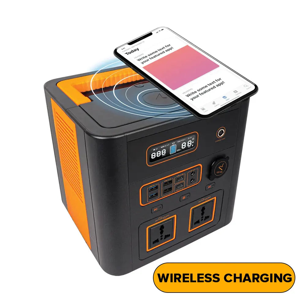 150000mah power station Qatar Toby’s portable battery generator side angle