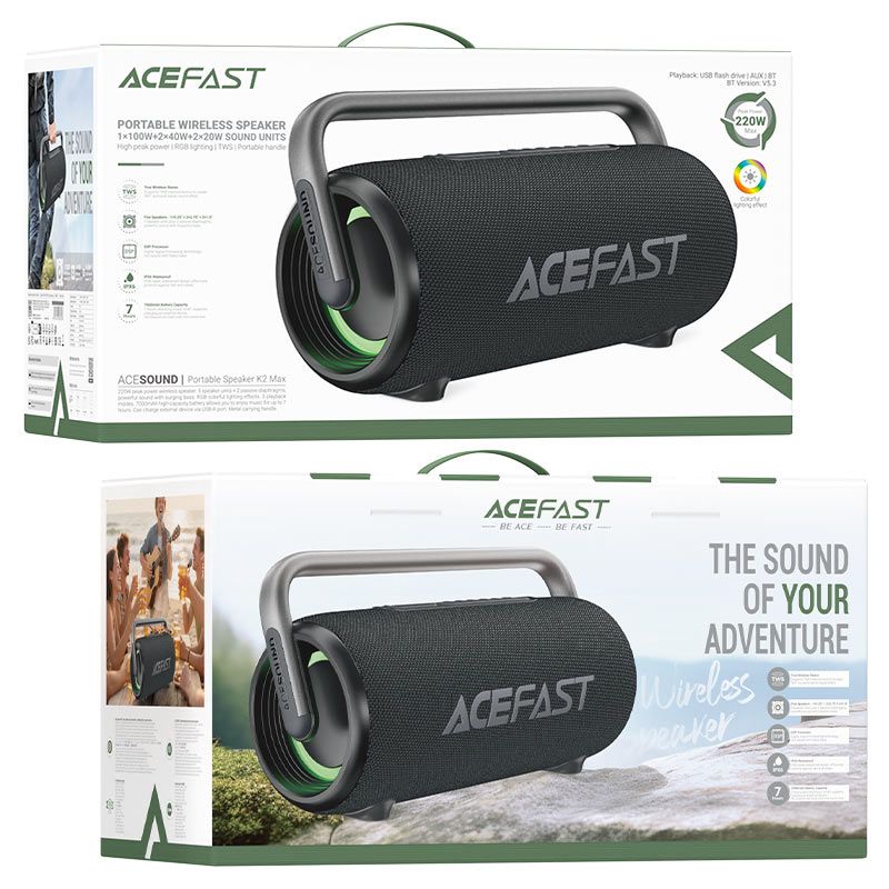 Acefast K2 Max outdoor wireless speaker waterproof