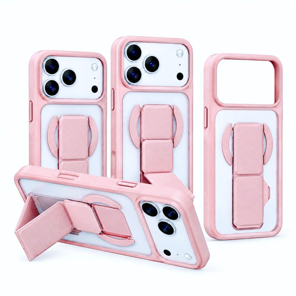 Hoco DAS3 Stand Magnetic Skin-Feel Case for iPhone 18 Pro / 17 Pro - Pink