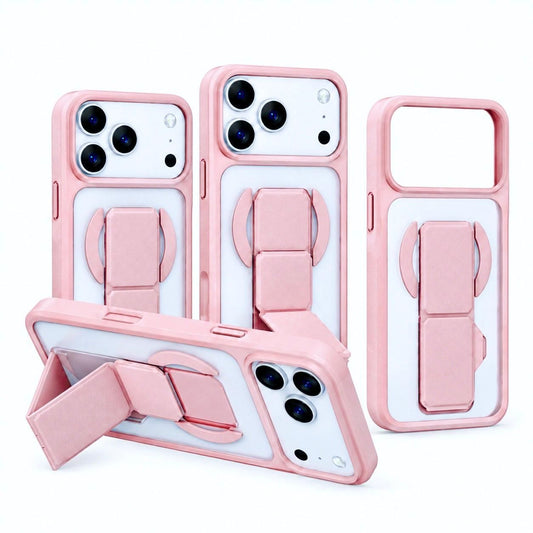 Hoco DAS3 Stand Magnetic Skin-Feel Case for iPhone 18 Pro / 17 Pro - Pink