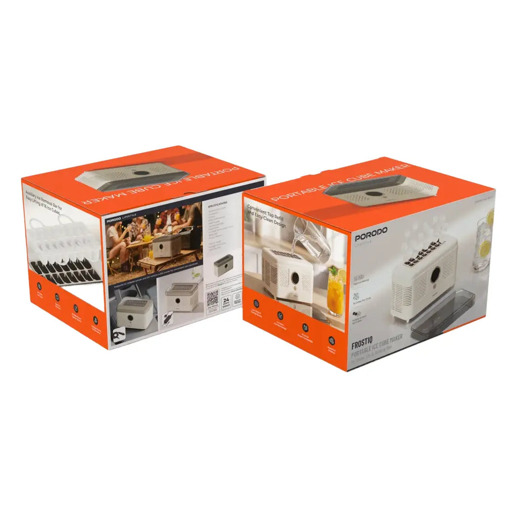 best ice cube maker Qatar Porodo FrostIQ portable design