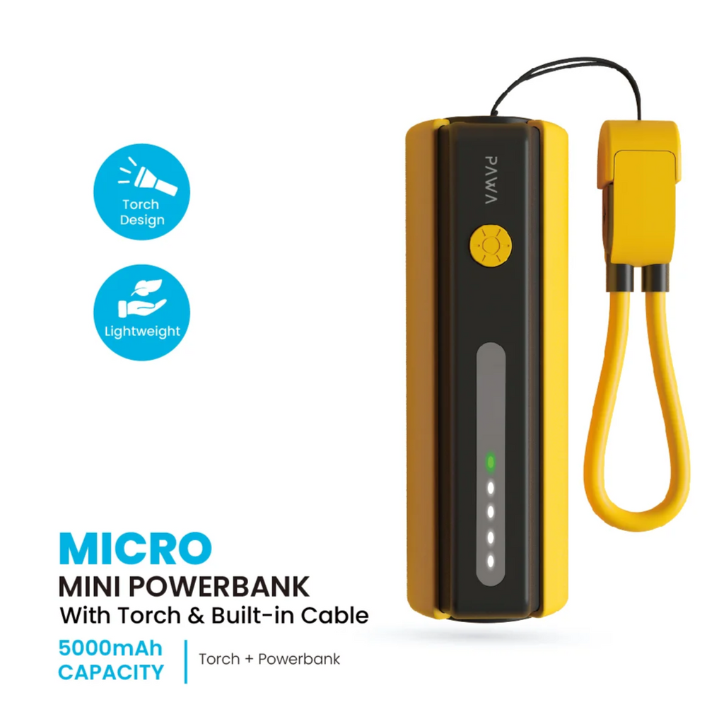 buy mini power bank Qatar yellow black portable charger